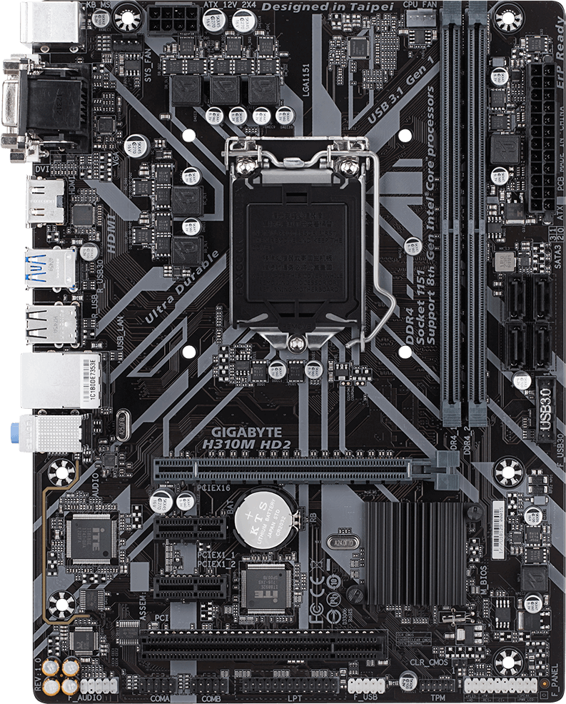 Gigabyte H310M HD2 Motherboard Specifications On MotherboardDB